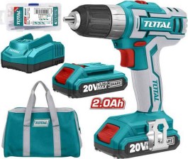 TOTAL LI-ION CORDLESS DRILL 20V TDLI2002 TOTAL ΔΡΑΠΑΝΟΚΑΤΣΑΒΙΔΟ ΜΠΑΤΑΡΙΑΣ ΛΙΘΙΟΥ 20V TDLI2002 